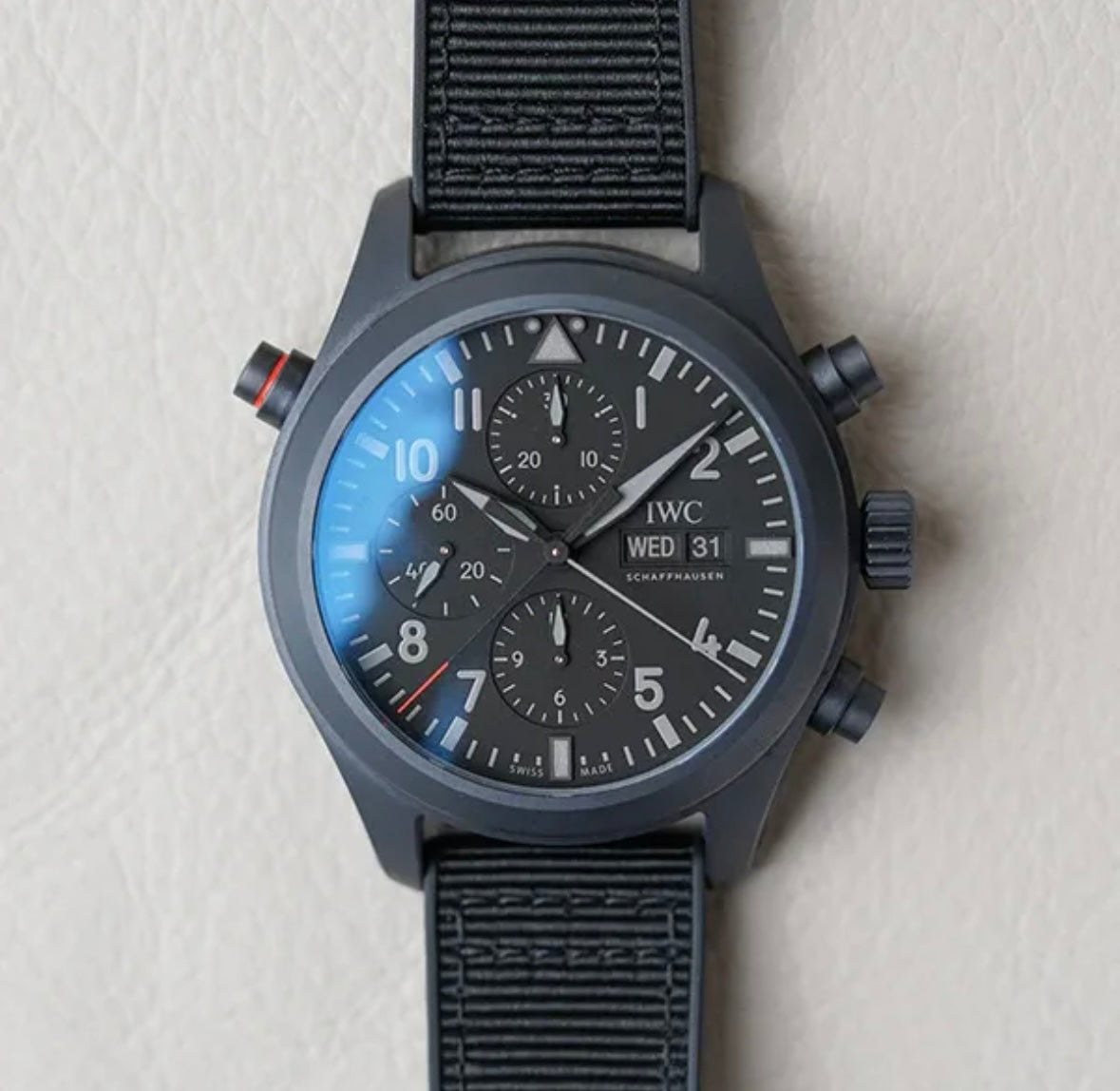 IWC Pilot’s Watch Double Chronograph Top Gun Ceratanium