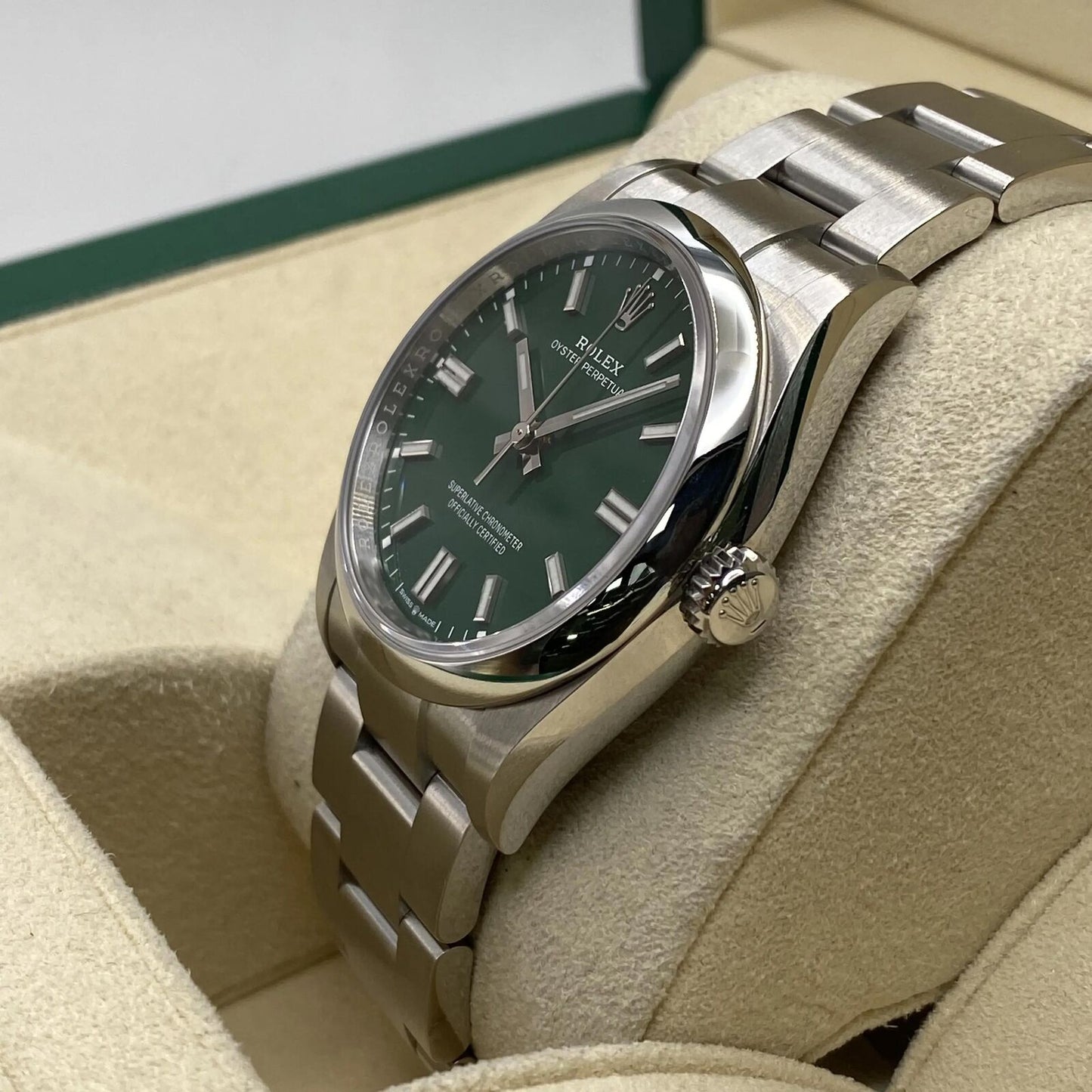 Rolex Oyster Perpetual 36mm Steel Green Dial - Ref. 126000