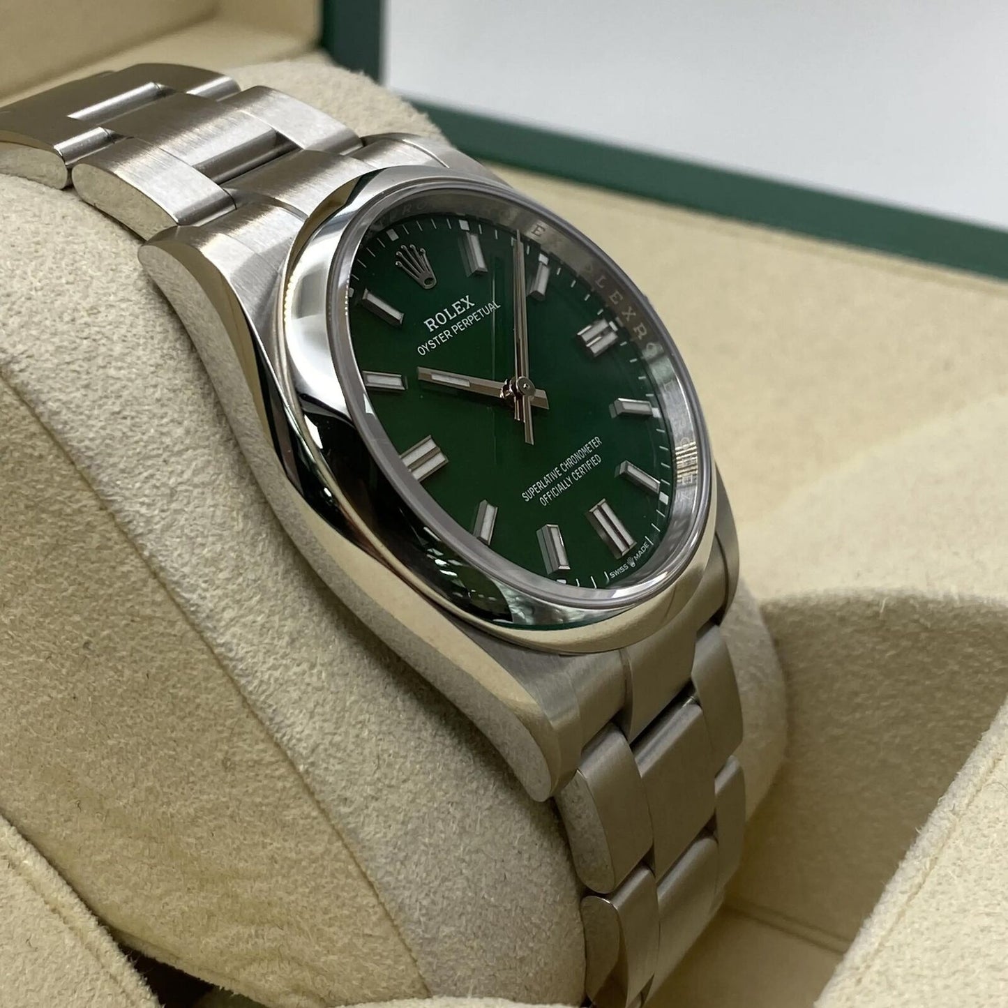 Rolex Oyster Perpetual 36mm Steel Green Dial - Ref. 126000