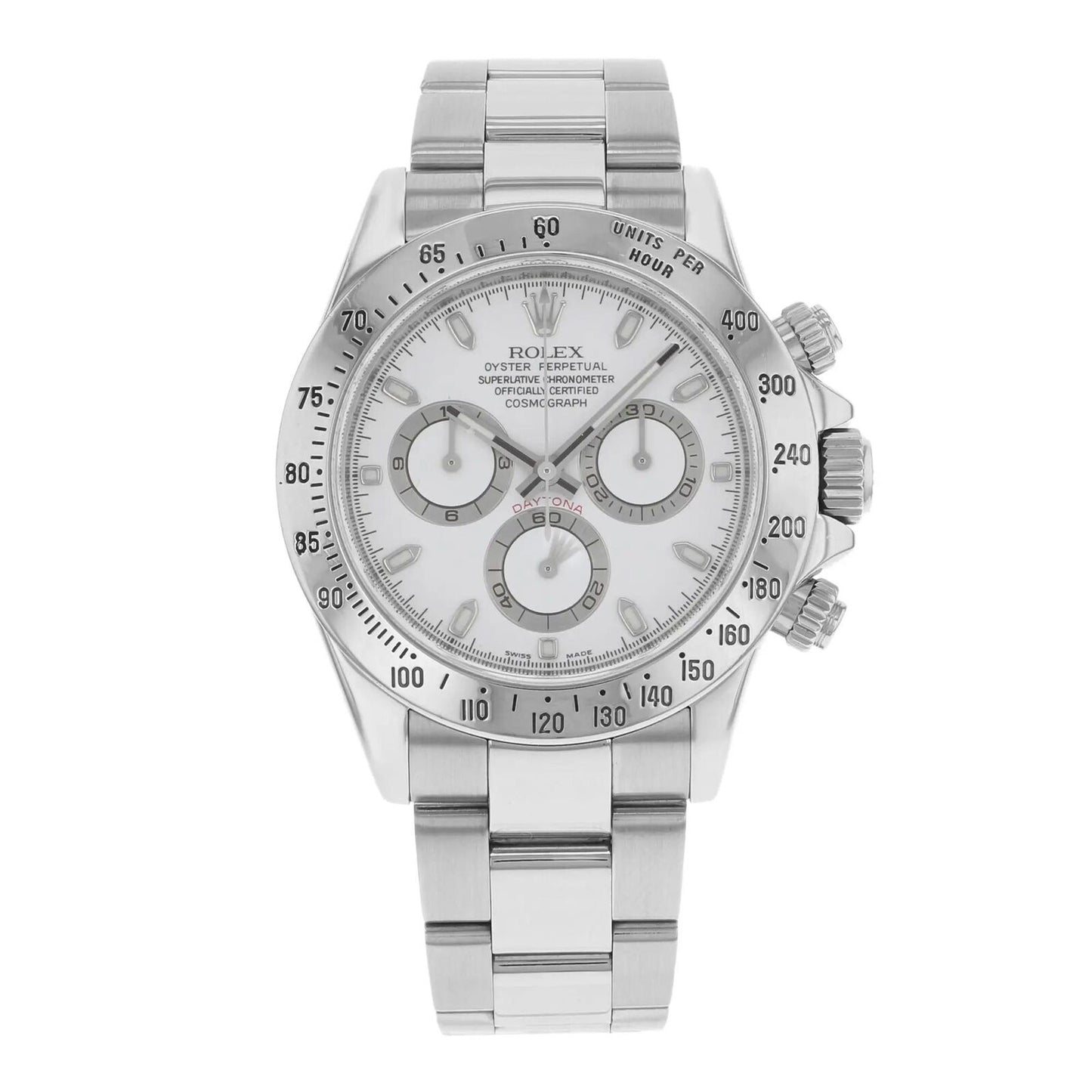 Rolex Cosmograph Daytona 40mm Steel White Dial - Ref. 116520